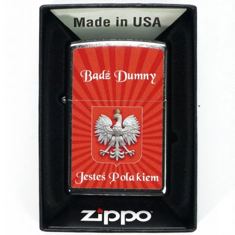Zapalniczka benzynowa Zippo Bądź Dumny Street Chrome - 3